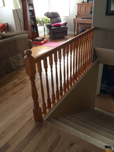 Rubus Woodworks Stair railing - before